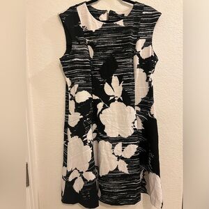 *NWT* Apt. 9 Black & White Sleeveless Dress, Size XL